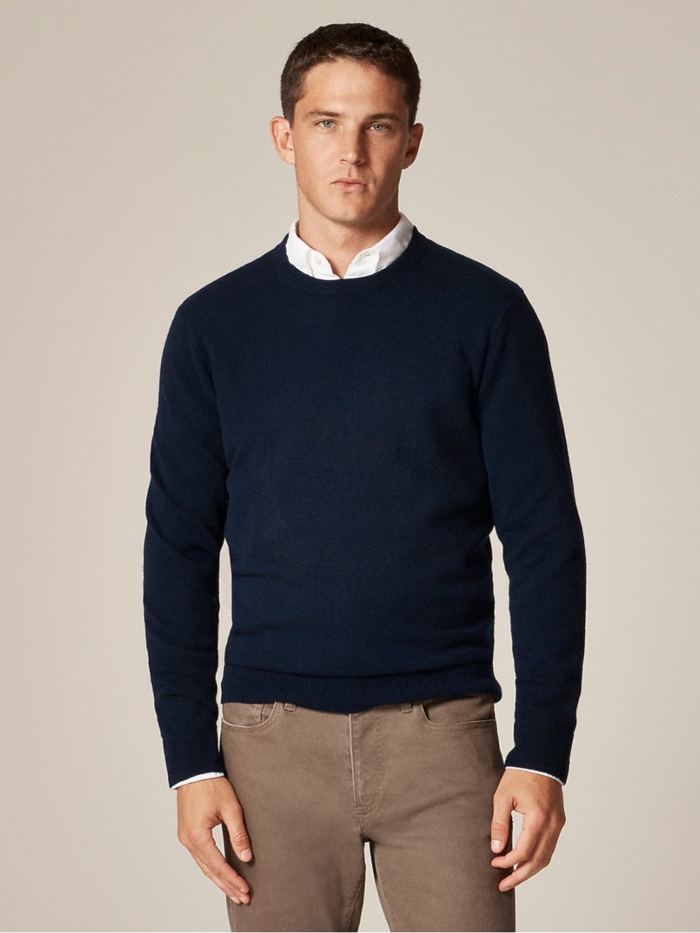 J. Crew Cashmere Crewneck Sweater in Navy Size XL NWT